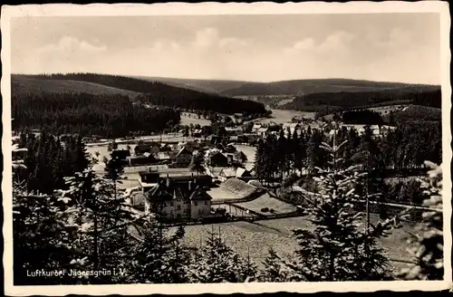 Ak Jägersgrün Tannenbergsthal im Vogtland, Panorama