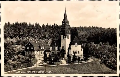 Ak Tannenbergsthal im Vogtland, Kirche