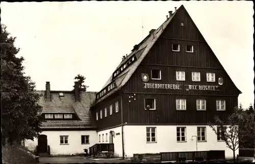 Ak Frauenstein im Erzgebirge, FDJ Jugendherberge Max Roscher