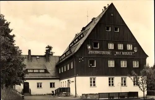 Ak Frauenstein im Erzgebirge, FDJ Jugendherberge Max Roscher