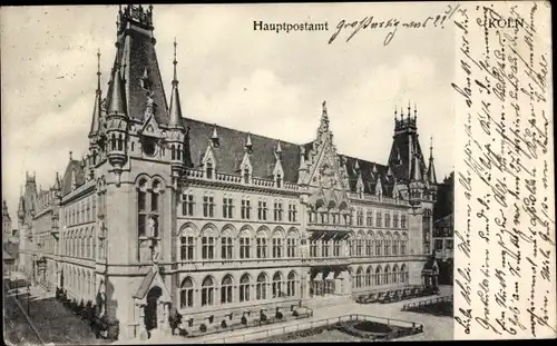 Ak Köln am Rhein, Hauptpostamt