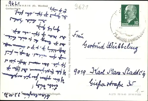 Ak Blankenhain Crimmitschau in Sachsen, Caritas-Heim