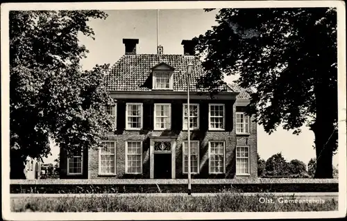 Ak Olst Wijhe Overijssel, Gemeentehuis