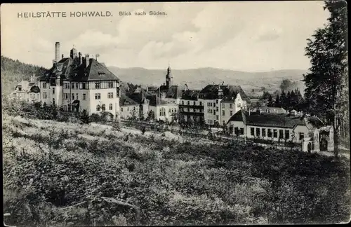 Ak Hohwald Neustadt in Sachsen, Heilstätte, Blick nach Süden