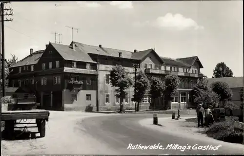 Foto Ak Rathewalde Hohnstein Sächsische Schweiz, Mittag's Gasthof