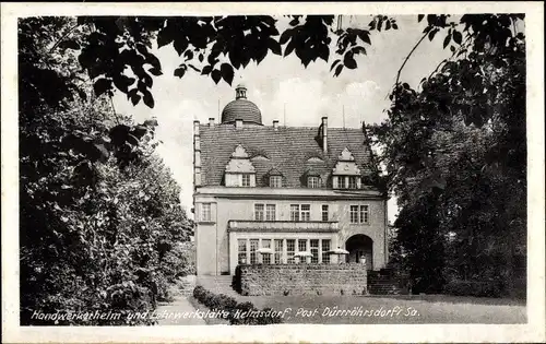 Ak Helmsdorf Stolpen in Sachsen, Handwerkerheim und Lehrwerkstätte