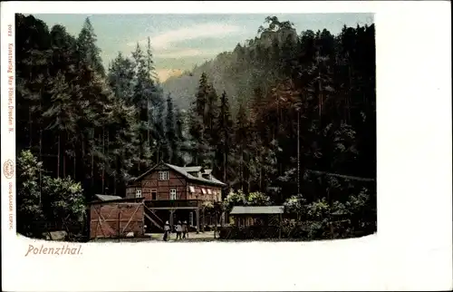 Ak Polenztal Neustadt in Sachsen, Gastwirtschaft