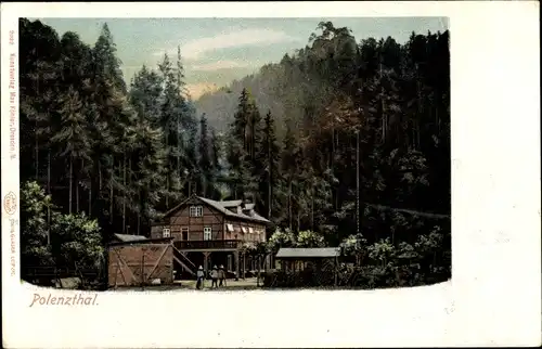 Ak Polenztal Neustadt in Sachsen, Gastwirtschaft