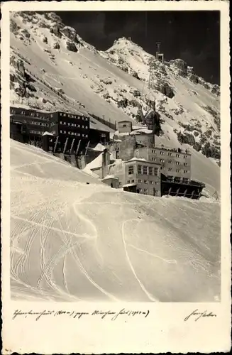 Ak Schneefernerhaus auf der Zugspitze, Fotograf Hans Huber