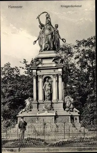 Ak Hannover in Niedersachsen, Kriegerdenkmal