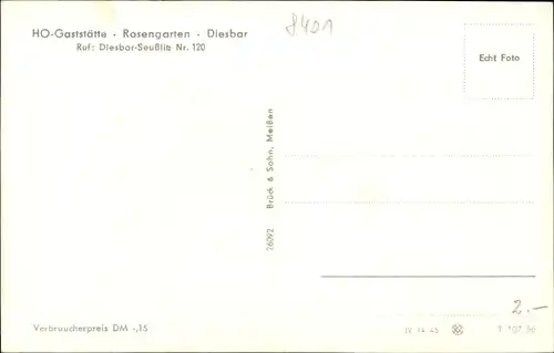 Ak Diesbar Seußlitz Nünchritz an der Elbe, Panorama