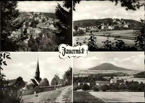 Ak Jauernick Buschbach Markersdorf Oberlausitz, Ortsansichten, Kirche