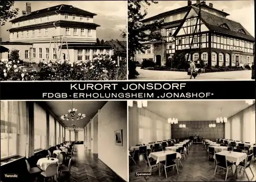 Ak Jonsdorf in Sachsen, EDGB-Erholungsheim Jonashof
