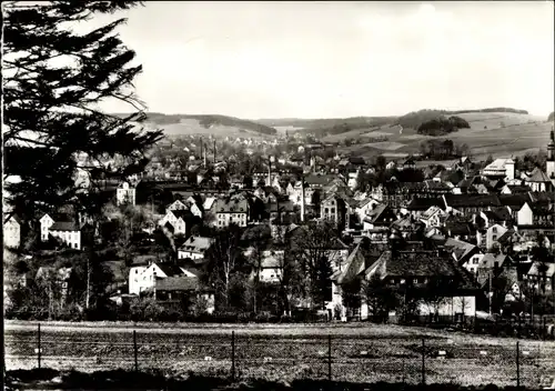 Ak Thum im Erzgebirge Sachsen, Gesamtansicht des Ortes