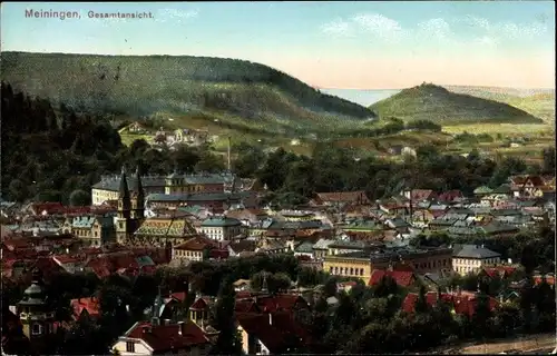 Ak Meiningen in Thüringen, Gesamtansicht
