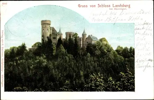 Ak Meiningen in Thüringen, Schloss Landsberg