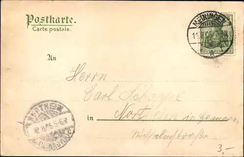 Ak Meiningen in Thüringen, Schloss Landsberg