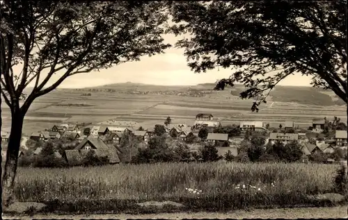 Ak Waffenrod Eisfeld in Thüringen, Panorama, im Hintergrund Schnett