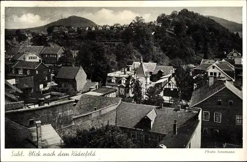 Ak Suhl in Thüringen, Panorama nach Röderfeld