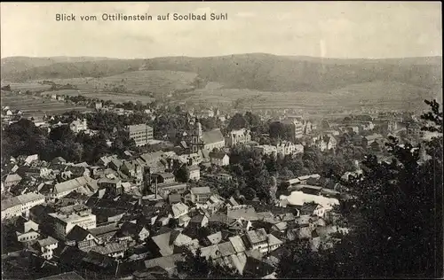 Ak Suhl in Thüringen, Blick vom Ottilienstein