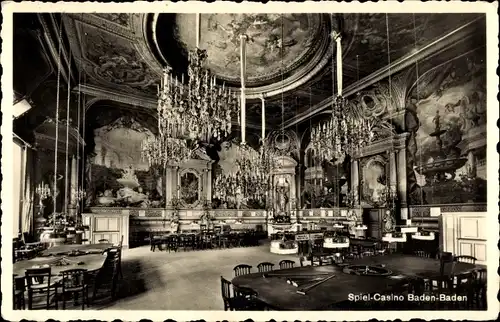 Ak Baden Baden am Schwarzwald, Spiel-Casino, Inneres
