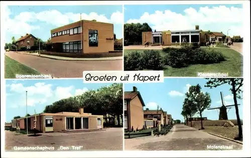 Ak Hapert Nordbrabant, Boerenleenbank, Gemeenschapshuis Den Tref, Molenstraat