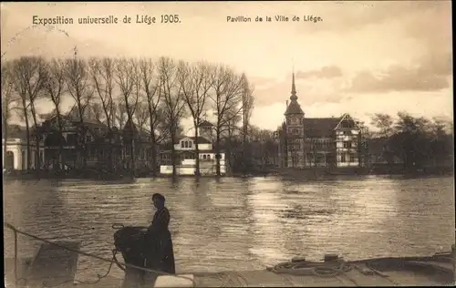 Ak Liège Lüttich Wallonien, Exposition Universelle 1905, Pavillon de la Ville de Liege