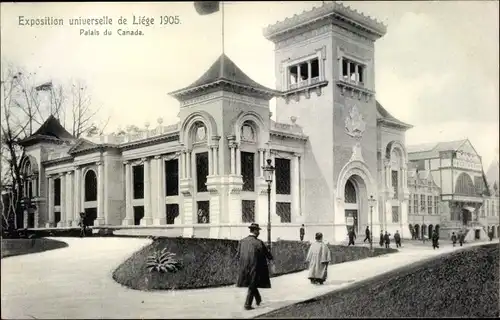 Ak Liège Lüttich Wallonien, Exposition Universelle 1905, Palais du Canada