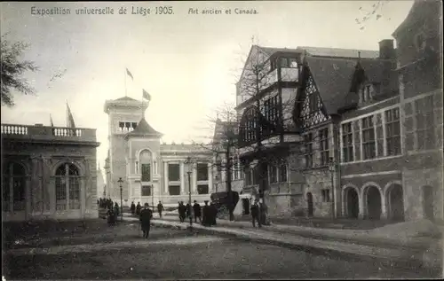 Ak Liège Lüttich Wallonien, Exposition Universelle 1905, Art ancien et Canada