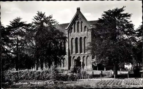 Ak Zuidbroek Groningen Niederlande, Ned. Herv. Kerk