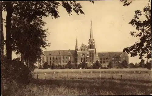 Ak Bree Flandern Limburg, Missionarissen van het H. Hart, Klooster