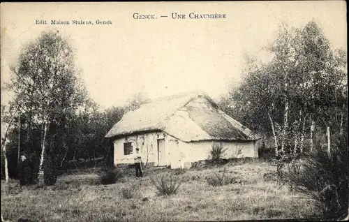 Ak Genck Flandern Limburg, Une Chaumiere