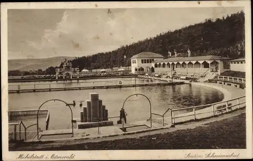 Ak Michelstadt im Odenwald, Stadion Schwimmbad