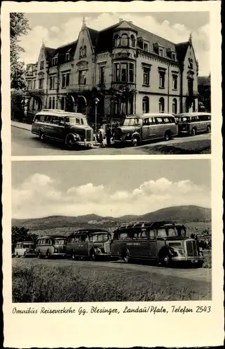 Ak Landau in der Pfalz, Omnibus Reiseverkehr Gg. Blesinger