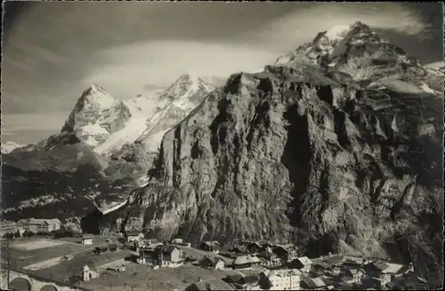 Ak Mürren Kanton Bern Schweiz, Eiger, Mönch, Jungfrau