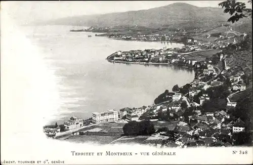 Ak Territet Montreux Kt. Waadt, Vue Generale