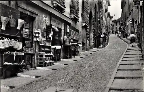 Ak Lugano Kanton Tessin Schweiz, Via Cattedrale
