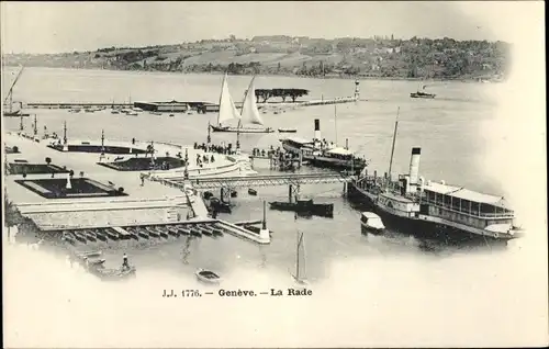 Ak Genève Genf Stadt, La Rade