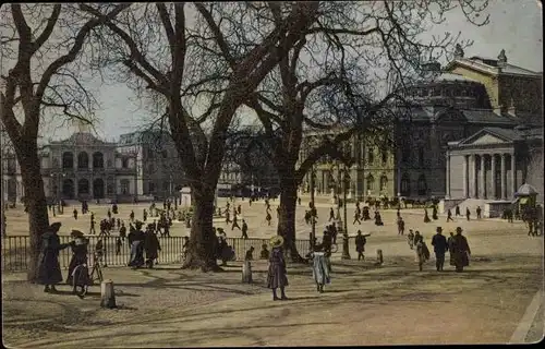 Ak Genève Genf Stadt, Place Neuve