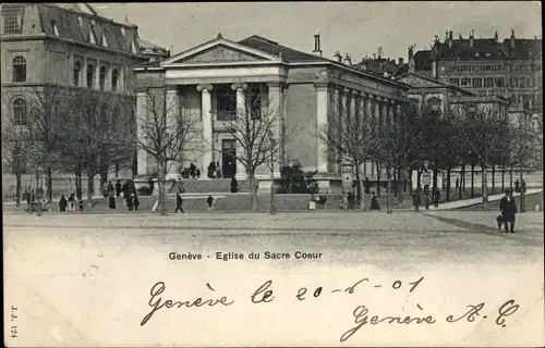 Ak Genève Genf Schweiz, Église du Sacre Coeur