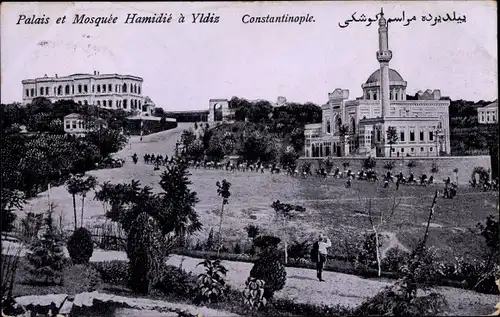 Ak Constantinople Istanbul Türkei, Palais et Mosquee Hamidie a Yldiz
