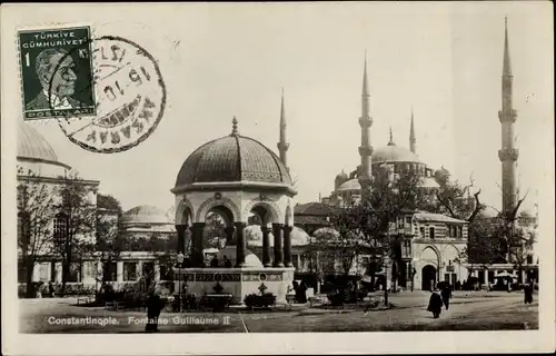 Ak Konstantinopel Istanbul Türkei, Fontaine Guillaume II.