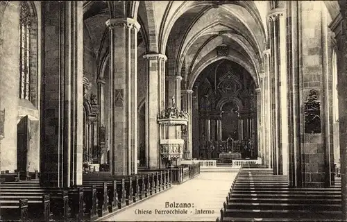 Ak Bozen Bolzano Südtirol, Chiesa Parrochiale, Interno