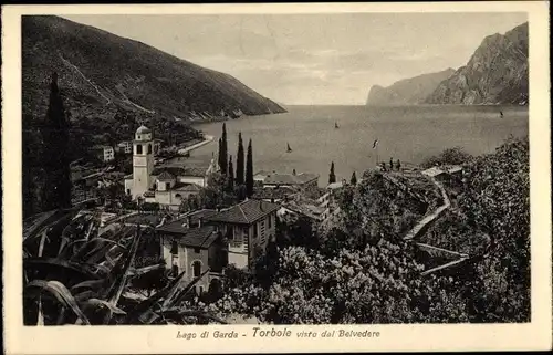 Ak Torbole Lago di Garda Trentino, visto dal Belvedere
