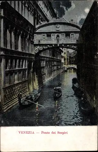 Ak Venezia Venedig Veneto, Ponte dei Sospiri