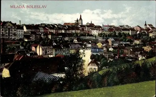 Ak Mladá Boleslav Jungbunzlau Mittelböhmen, Gesamtansicht