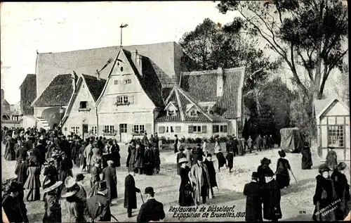 Ak Bruxelles Brüssel, Exposition 1910, Restaurant de Düsseldorf