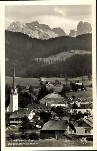 Ak Abtenau in Salzburg, Teilansicht mit Bischofsmütze