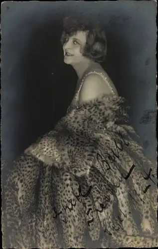 Foto Ak Schauspielerin Grete Brill, Portrait, Autogramm