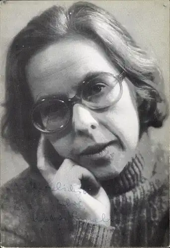 Foto Schauspielerin Gerda Gmelin, Portrait, Autogramm